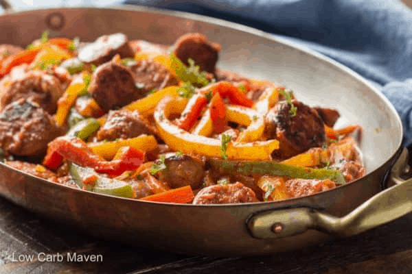SAUSAGE PEPPERS ONION keto dinner recipes