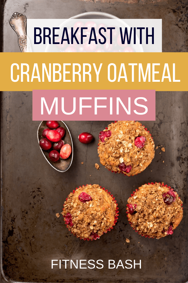 CRAnberry oatmeal muffins