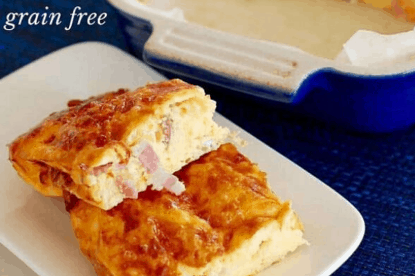 CRUSTLESS BACON AND EGG PIE KETO APPETIZER