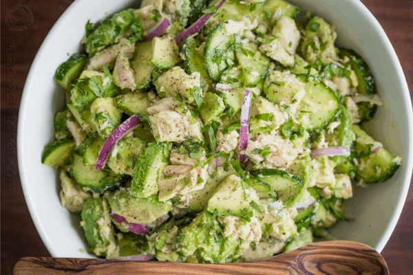 avocado tuna salad for keto lunch box ideas
