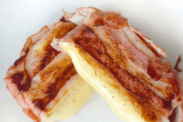 bacon wrapped cheese for keto lunch box ideas