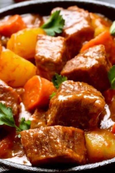 LOW-CARB BEEF STEW WITH THICKENER