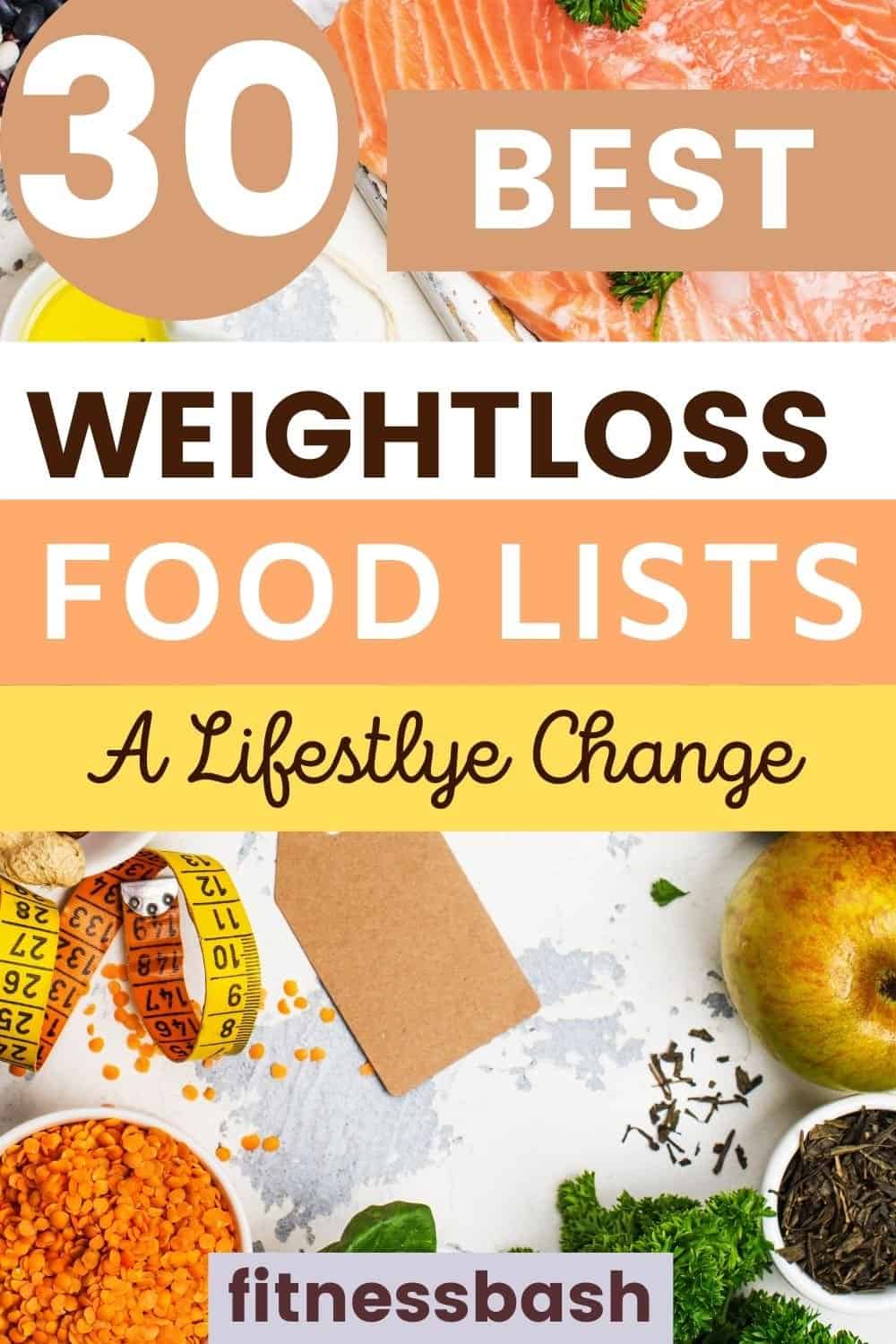 weightloss foods list