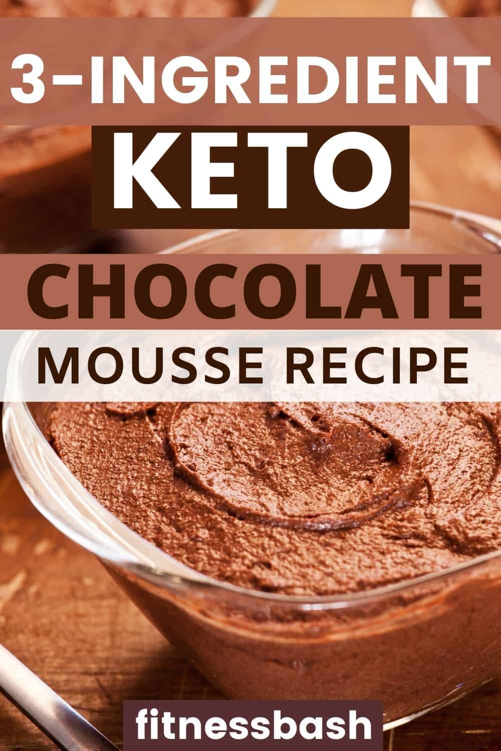 3-ingredient keto chocolate mousse recipe