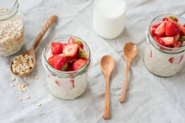 Overnight oats with fruit: