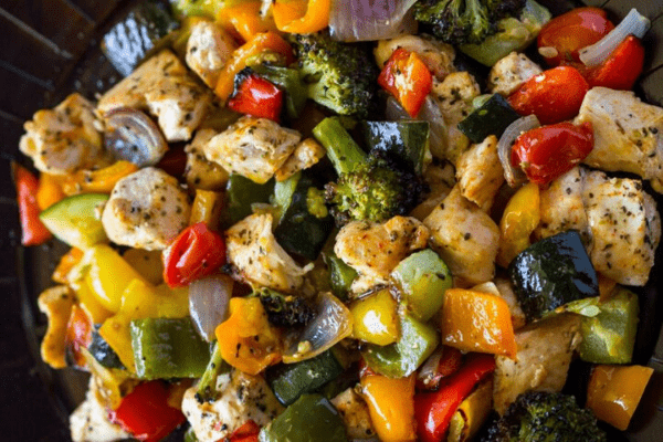 ROASTED CHICKEN WITH VEGGIES
