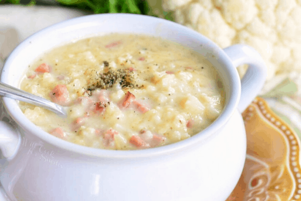 CAULIFLOWER HAM AND CHEESE SOUP