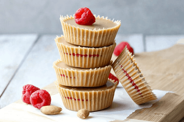 Keto Raspberry Almond Cups