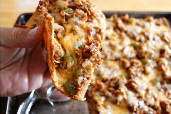 KETO FATHEAD PIZZA- BBQ PULLED PORK