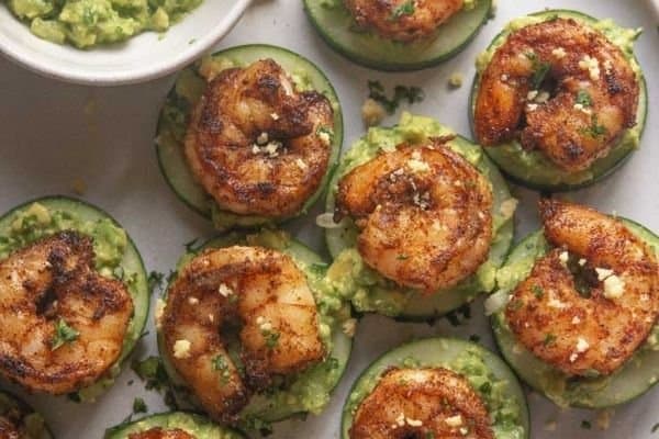 SHRIMP CUCUMBER BITES