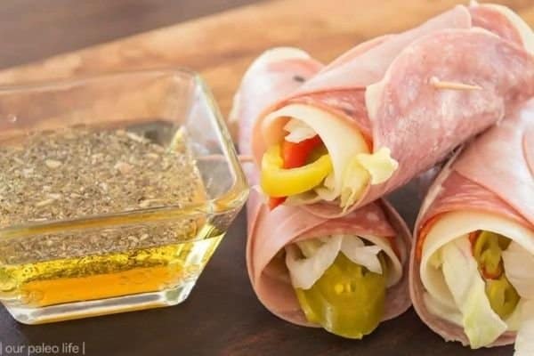 ITALIAN SUB-ROLL-UPS keto lunches for work