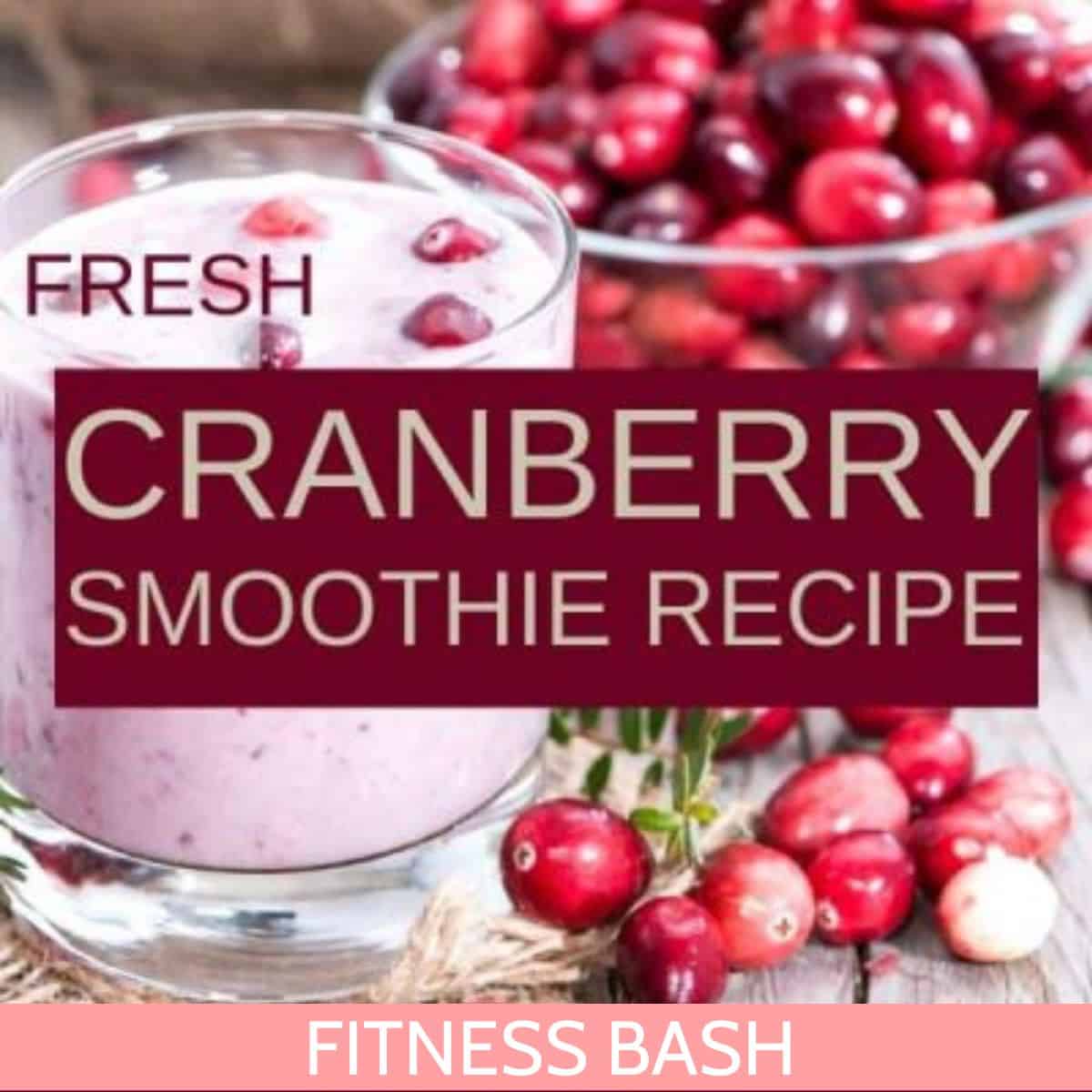 cranberry smoothie recipe