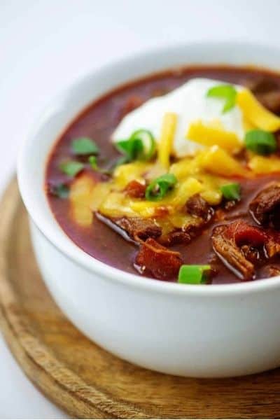 LOW CARB SHREDDED BEEF CHILI