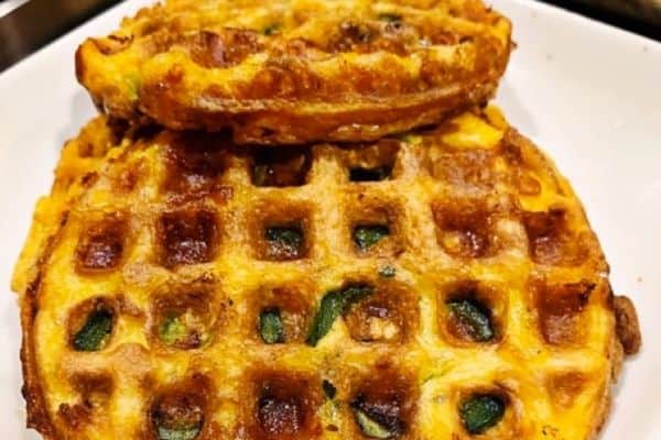 KETO CORNBREAD JALAPENO CHAFFLE