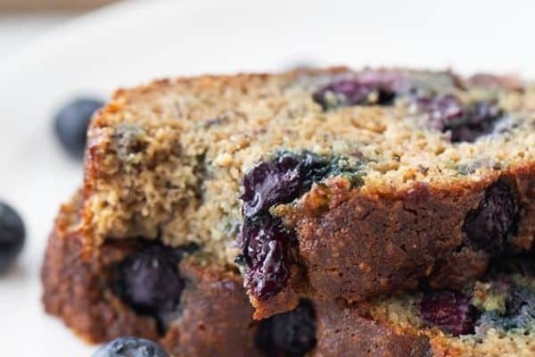 EASY KETO BANANA BLUEBERRY BREAD