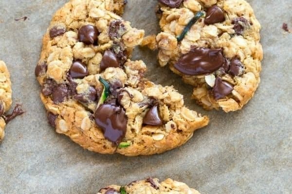 ZUCCHINI OATMEAL CHOCO CHIP COOKIES