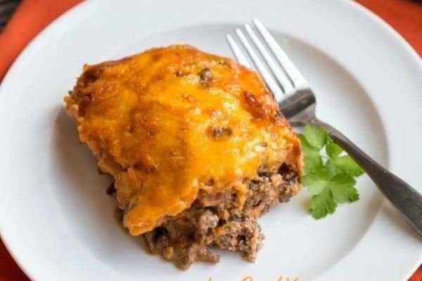 EGG-FREE BACON HAMBURGER CASSEROLE FOR KETO