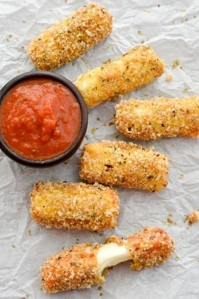 EASY KETO MOZZARELLA STICKS