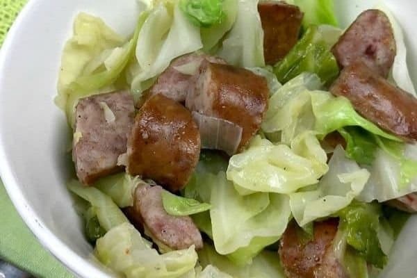 CABBAGE AND SAUSAGE SKILLET