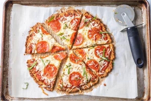 PIZZA CRUST MADE FROM CAULIFLOWER