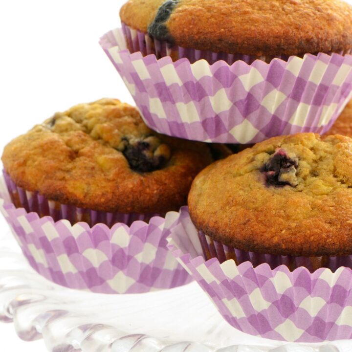 Easy UltraMoist Blueberry Banana Muffins Fitness Bash