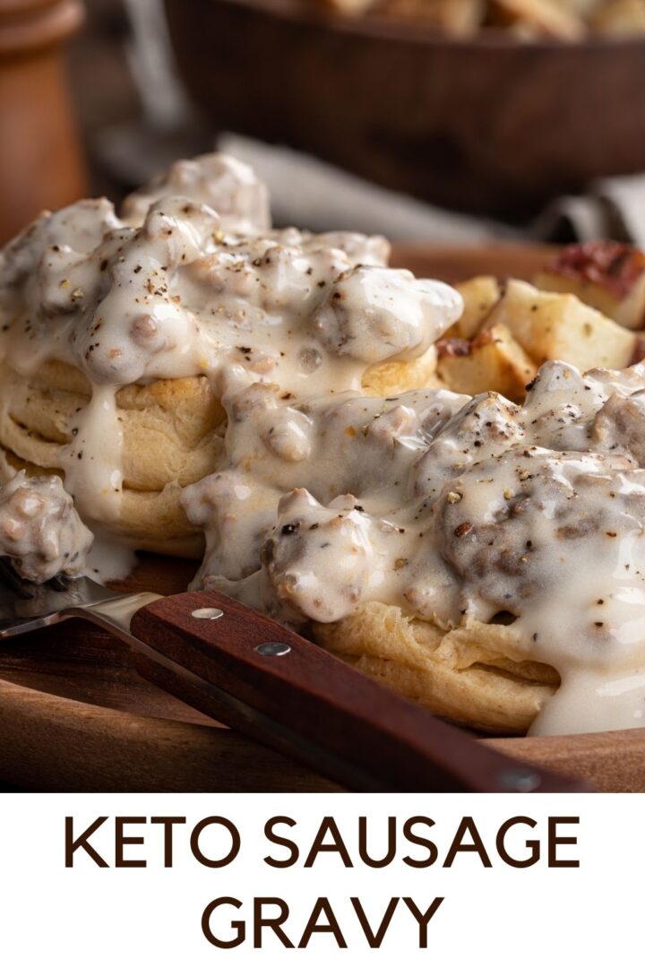 keto sausage gravy