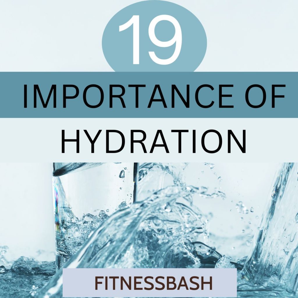 importance of hydration